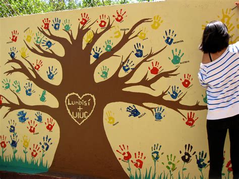Handprint Tree Mural