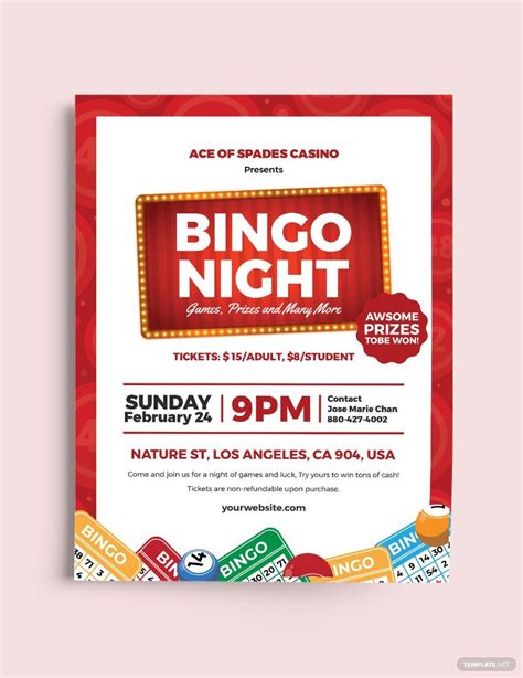 Bingo Flyer Indesign Templates Free Download