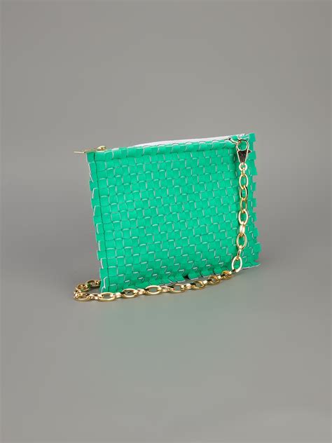Lyst Leghilà Clutch Bag In Green