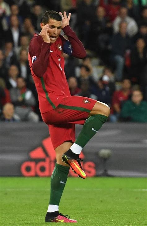 Cristiano Ronaldo Reaction Mocked Twitter Memes Euro 2016 Fox Sports