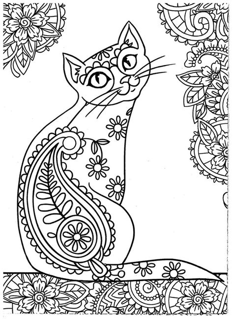 Cat Mandala Coloring Pages At Free Printable