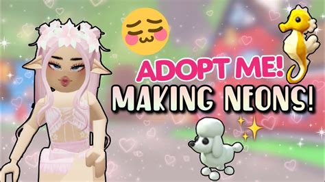 Making Neons In Adopt Me💕 Youtube