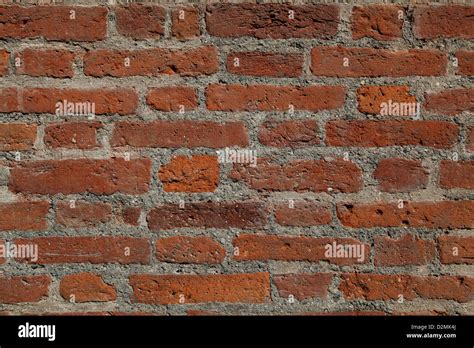 An Old Red Brick Wall Stock Photo Alamy