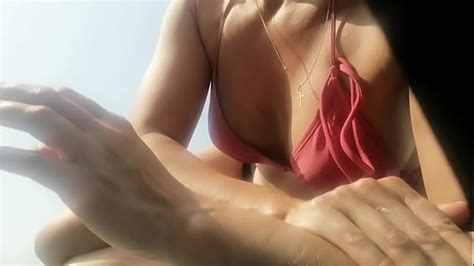 Use Body Oil On The Public Beach Xxx Mobile Porno Videos And Movies