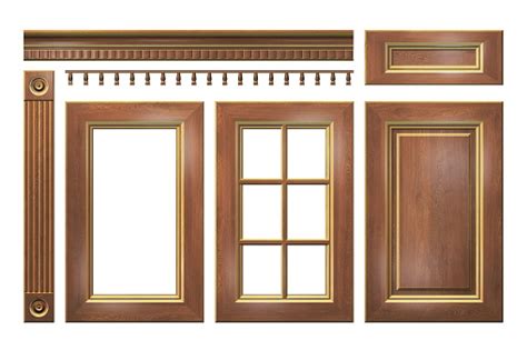 What is cornice pelmet plinth. Wooden With Gold Door Drawer Column Cornice For Kitchen ...