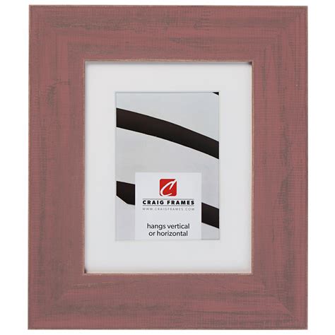 Jasper Wide Faded Red Matted Picture Frame Craig Frames