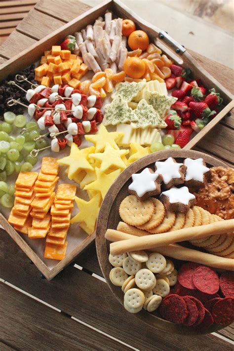 Here are 100 christmas appetizers recipes to serve at your christmas party. Holiday Cheese Platter for Kids - SevenLayerCharlotte