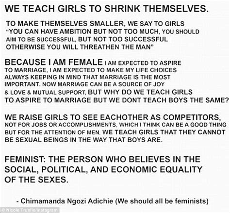 Chimamanda ngozi adichie is a nigerian novelist, writer of short download this speech in pdf transcript and/or mp3 audio file: chimamanda ngozi adichie we should all be feminist quotes ...