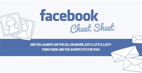 Facebook Cheat Sheet Shortcuts Infographic Facebook Cheat Sheet Images