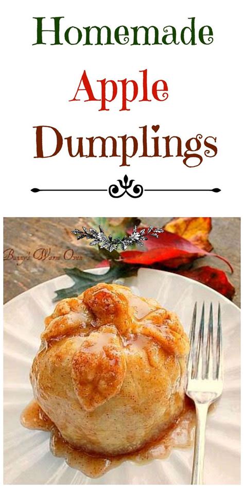 Homemade Apple Dumplings On A Plate With A Fork