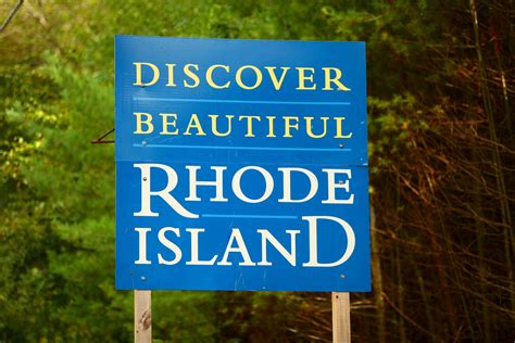 Welcome To Rhode Island Sign