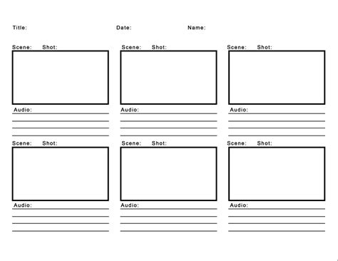 Storyboard Template Practically Speaking You Need To Use A