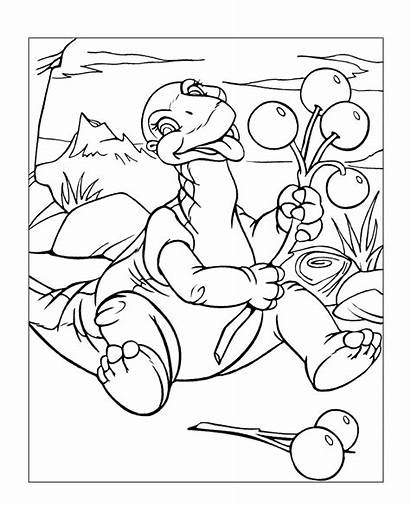 Land Coloring Before Pages Foot Littlefoot Printable