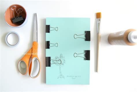 Make A Custom Diy Notepad Using Kids Artwork The Crazy Craft Lady
