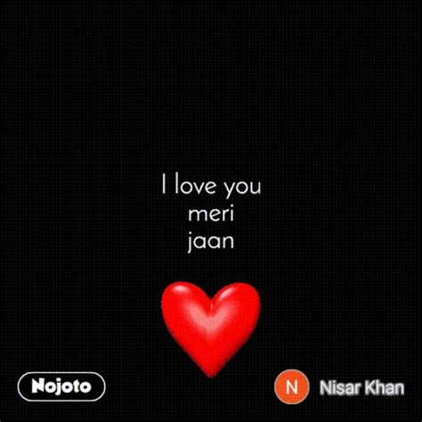 I Love You Meri Jaan Shayari Image