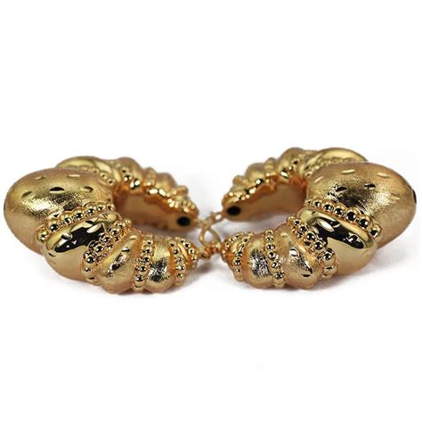 Women Hoop Earrings 2017 Wedding Big Copper Earrings Jewelry Fashion
