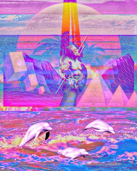 Seapunk Vaporwave Art Seapunk Neon Aesthetic