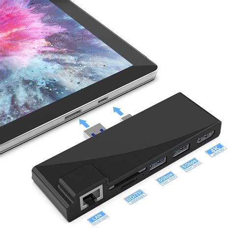 Buy 【upgraded Version】surkit Surface Pro 456 Usb Hub With 1000m