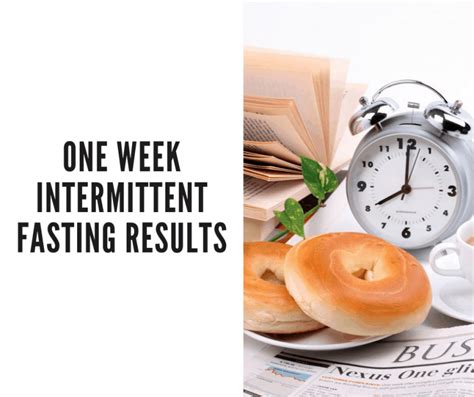 One Week Intermittent Fasting Results
