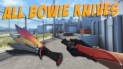 Csgo Bowie Knife All Bowie Knives Overview Showcase Youtube