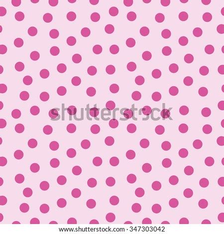 Seamless Pattern Polka Dots On Pink Stock Vector Shutterstock
