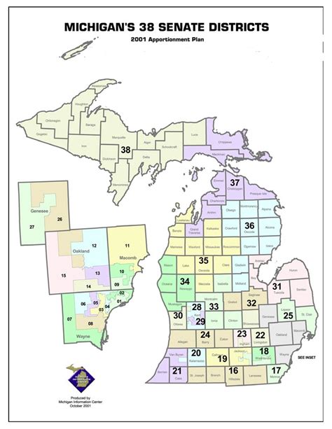 Michigan House Of Representatives Map Michigan Map