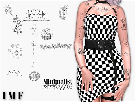 Imf Tattoo Minimalist N02 The Sims 4 Catalog