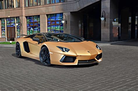 Matte Gold Lamborghini Aventador By Oakley Design Supercars Show