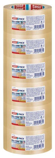 tesapack ultra strong 66m x 50mm transparent PVC Quallität extrem