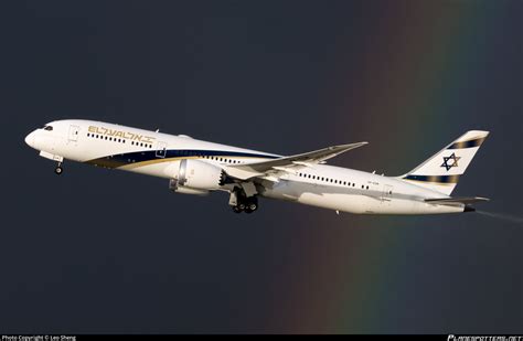4X EDM El Al Israel Airlines Boeing 787 9 Dreamliner Photo By Leo Sheng