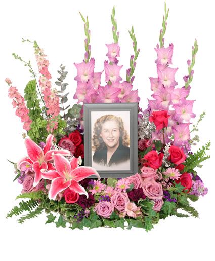 Liberty, magnificence, good perspective, joyfulness, faithfulness (when given by a man to a woman). Always In Our Hearts Memorial Flowers (frame not included ...