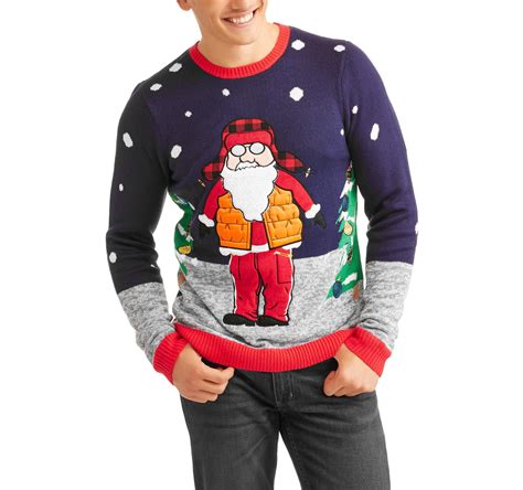 Ugly Christmas Sweater Santa Nylon Vest Mens Ugly Christmas Sweater