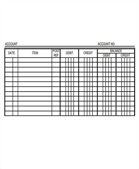 How to create an accounting ledger paper template? 4+ Ledger Paper Templates - Free Samples, Examples, Format ...