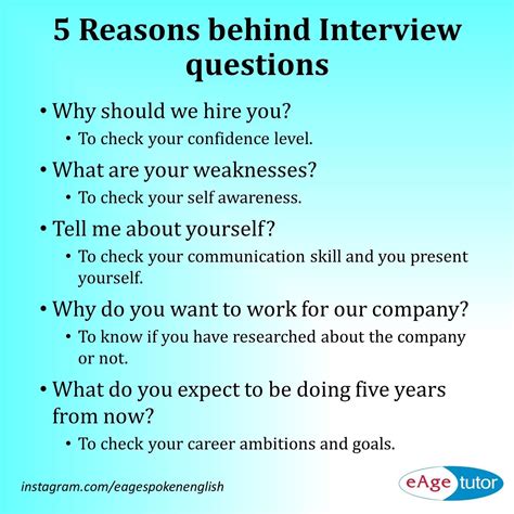 5 Reasons Behind Interview Questions Job Interview