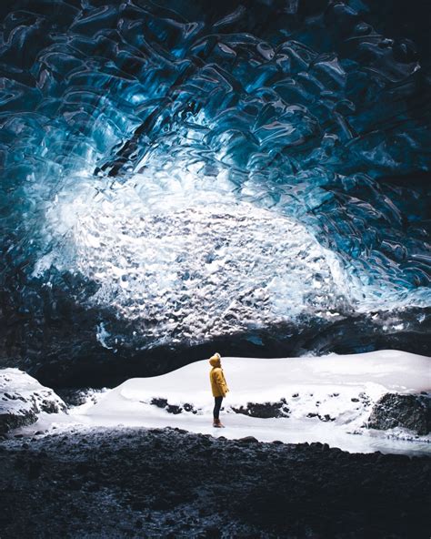 Iceland Ice Caves Lit Up Like A Piece Of Amber In Photos By Sarah Bethea