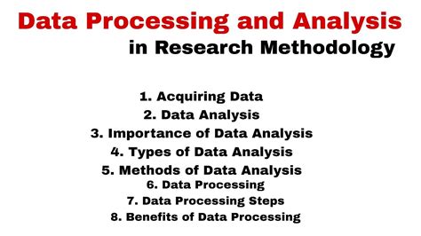 Stages Of Data Processing In Research Methodology Design Talk