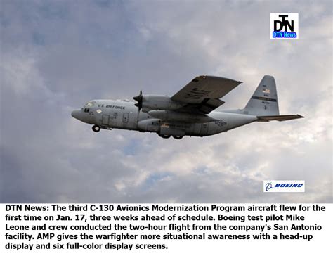 Defense News Dtn News Boeing C 130 Amp Head Up Display Endorsed By