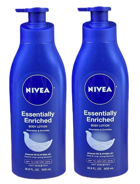 Nivea Essentially Enriched Body Lotion 16 9 Oz Pack Of 2 New