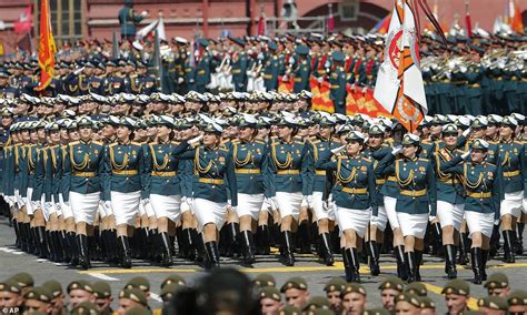 Troops Prepare To Parade Through Red Square As Putin Whips Up Patriotic Fervour Ahead Of Vote