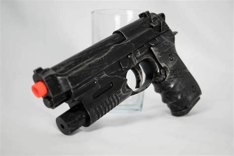 9mm Underbarrel Laser Fake Toy Pistol Gun Prop For Cosplay Etsy