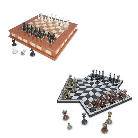 Chess Games 2 And 3 Players 3d Model Cgtrader