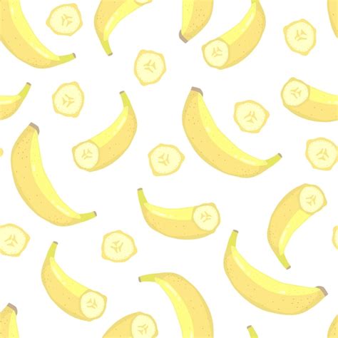 Premium Vector Bananas Seamless Pattern Vector Illustration Cartoon