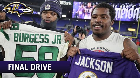 Jets Players Lined Up For Lamar Jacksons Jersey Swap Ravens Final