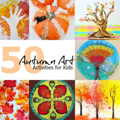 Open Ended Autumn Art Activities For Kids One Time Through