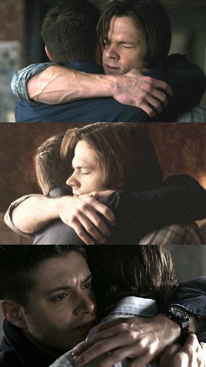 Sam And Dean Hugs Are The Best Also Look At Sam S Arm In That First Pic Wow O O Winchester