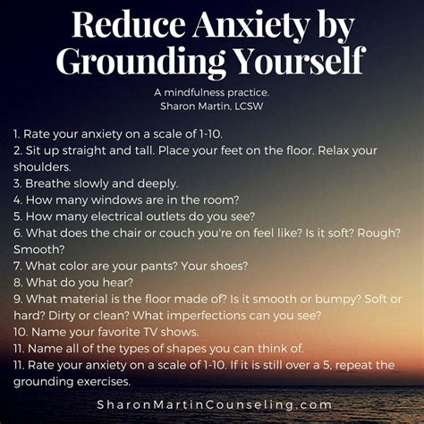 Grounding A Strategy To Reduce Anxiety Dr Sharon Martin Lcsw