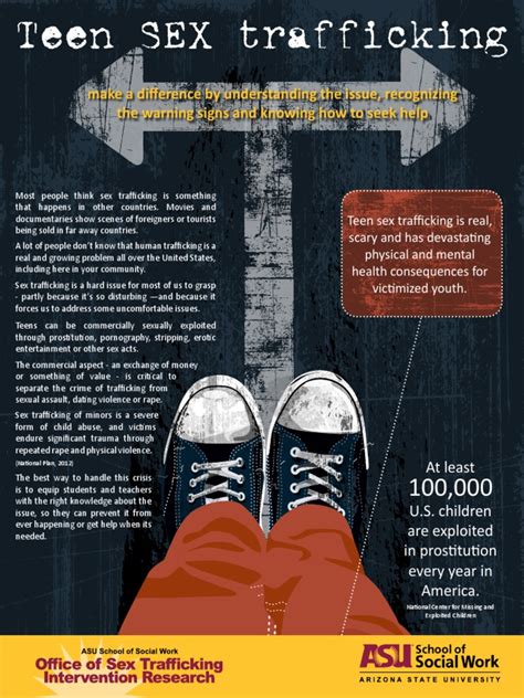 Teen Sex Trafficking Awareness Training Brochure For Teens Sex Trafficking Human Trafficking