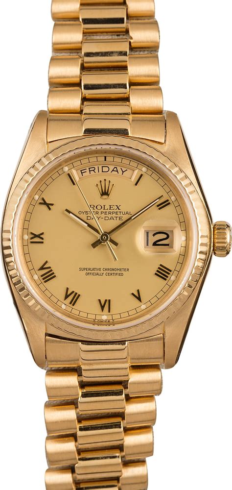 Besides good quality brands, you'll also find plenty of discounts when you shop for rolex watches during big sales. Rolex President 18038 Fake Men's Dial Champagne Roman ...