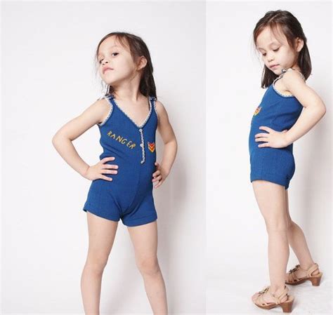 Retro Swimsuits Inspired By The 60s And 70s For Kids Girls One