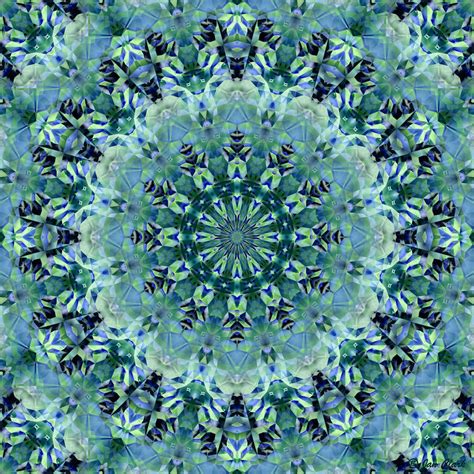 Aqua Mosaic Mandala 4 By Janclark On Deviantart